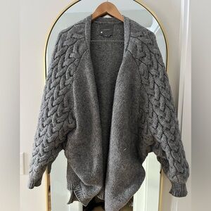 Anthropologie over sized grey cardigan one size